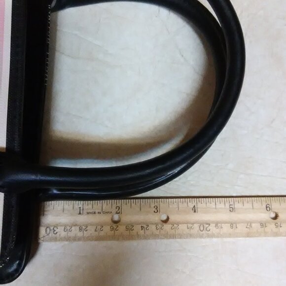 Tommy Hilfiger pink & black & cream ? striped handbag NEW NWT - Picture 14 of 16